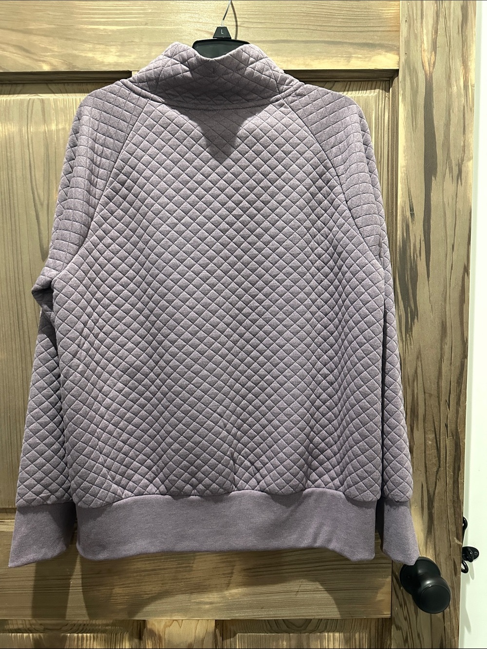 Quilted purple Women's Pullover Hoodie - Large - Picture 4 of 4